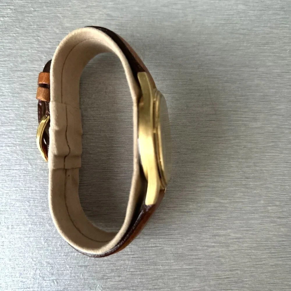 Vintage 1998 Denver Broncos NFL Fantasma Men's Gold Tone Watch New Battery